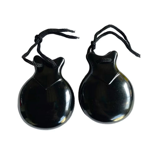 Castanhola Sintética Preta (Par)